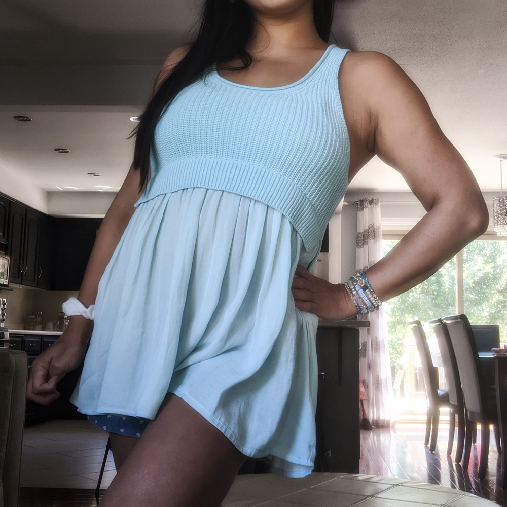 ❄️3/$30 Kimchi Blue Sky Knit Flowy Tank Top